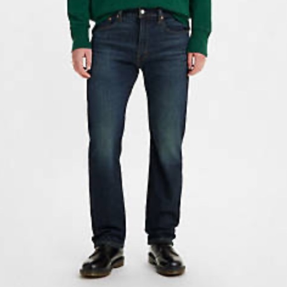 Levi 505 Regular Fit Classic Straight Leg Denim Jeans - Picture 1 of 16